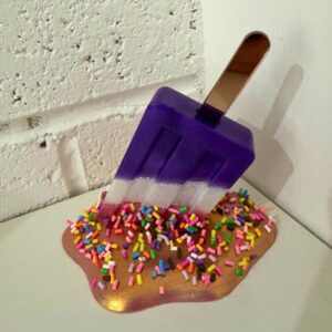 Chrome lolly with Sprinkles